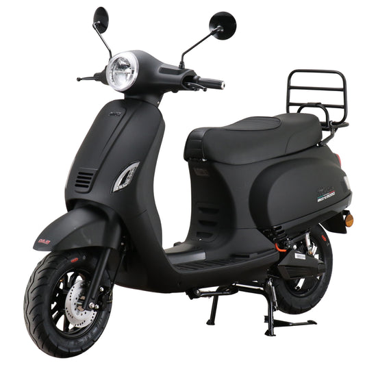 MOMO E-Morino mat zwart elektrisch